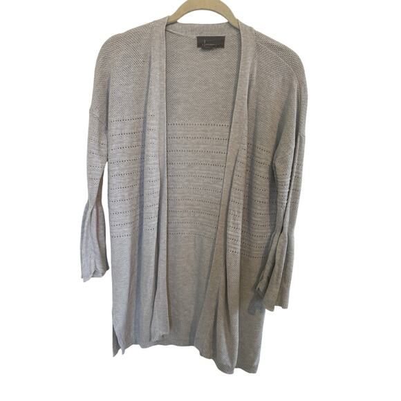 Anthrogologie Open Front Duster Cardigan Size Small Bell Sleeve Fairy Grunge - Picture 1 of 8